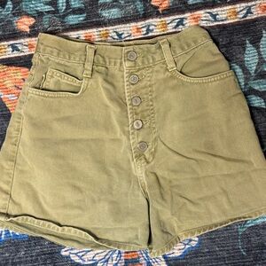BONGO Women's Khaki vintage 90’s high waited Shorts